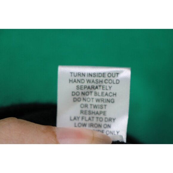 Elementz Cowl Neck 3/4 Sleeve Sequins Green Fade Sweater-Large-Boho-Festive - Picture 6 of 9